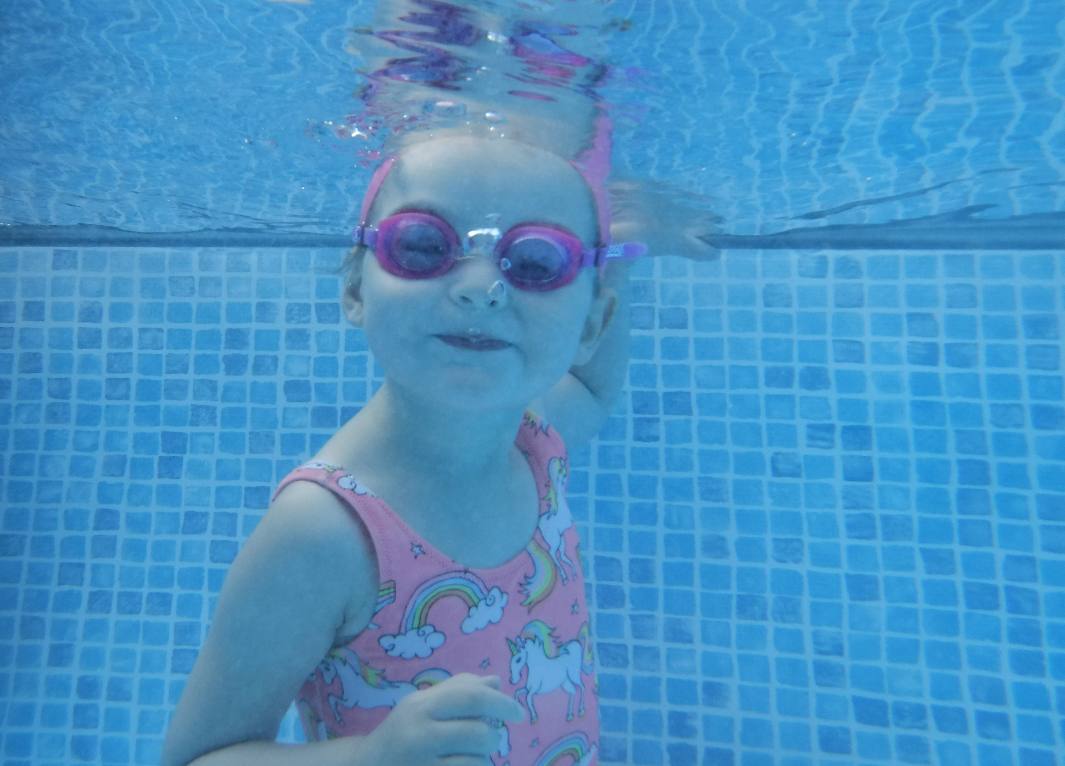 Swimming lesson in progress